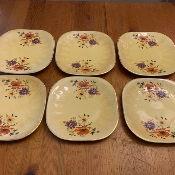Limoges Dining 6 Vintage Limoges China Co Sebring Ohio Golden Glow